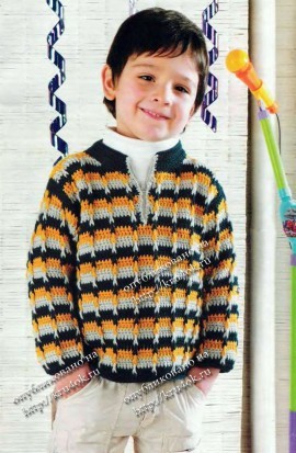 Полосатый свитер для мальчика