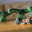 Вязаные игрушки драконы — работы Ольги