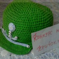 Зеленая кепка для мальчика — работа Ирины Зеленая кепка для мальчика — работа Ирины
