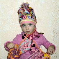 Шапочка в технике «фриформ». Вязание крючком.