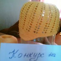 Кепочка для мальчика «Солнечный зайчик». Вязание крючком.