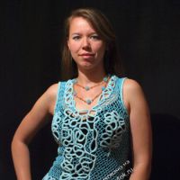 Топ «Византия» — работа Ирины из Одессы. Вязание крючком.