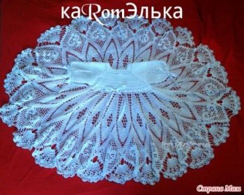 Детское платье крючком – работа кaRomЭлькa. Вязание крючком.