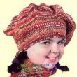 Вязаный детский берет крючком
