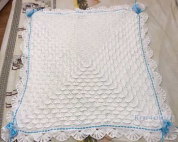 Детский плед крючком. Работа tori. Вязание крючком.