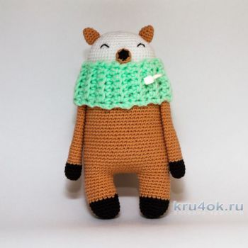 Вязаная крючком игрушка Лиска. Работа Александры Янковской. Вязание крючком.