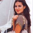 Бежевая сумка, связанная крючком