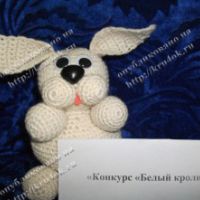 Белый кролик – работа Макешиной Насти