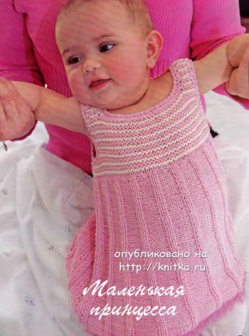 фото вязаного детского платья