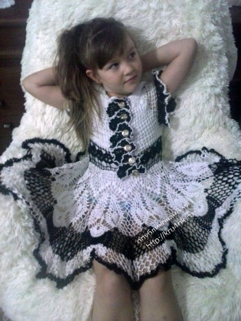фото ажурного платья для девочки