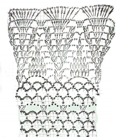 схема вязания сарафана