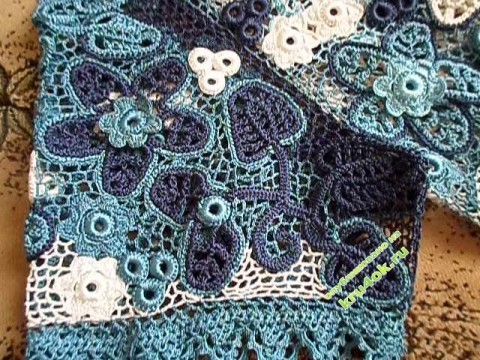 фото вязаного крючкоом платья