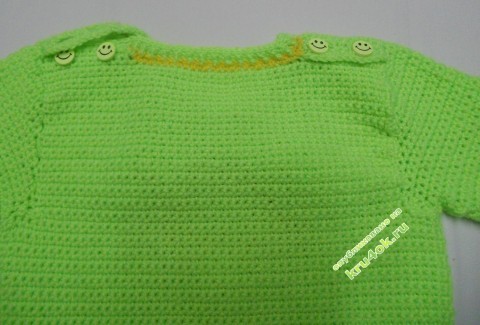 Жаккардовый свитер крючком фото