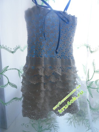 вязаное крючком платье фото