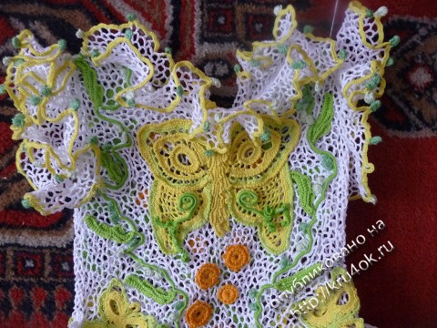 фото вязаного крючком платья