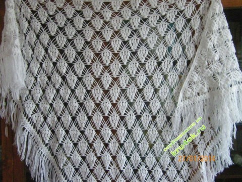 фото вязаной крючком шали