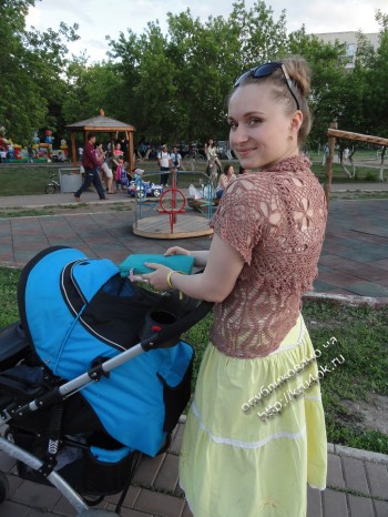 Топ и болеро крючком