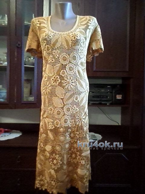 Вязаное крючком платье - работа Павленко Елены