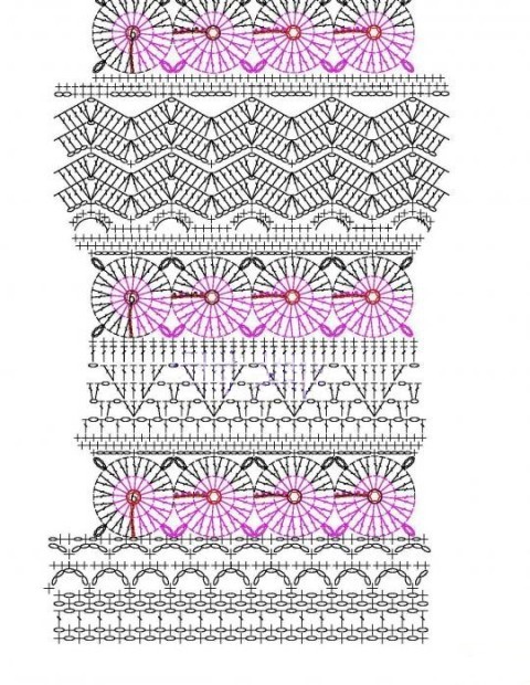 Схема вязания жакета: