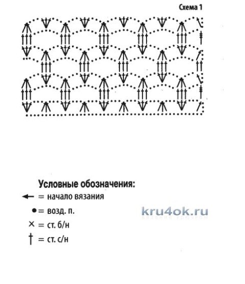 схема вязания жилета