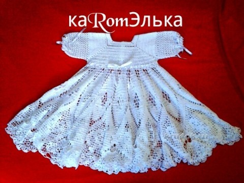 Детское платье крючком - работа кaRomЭлькa вязание и схемы вязания