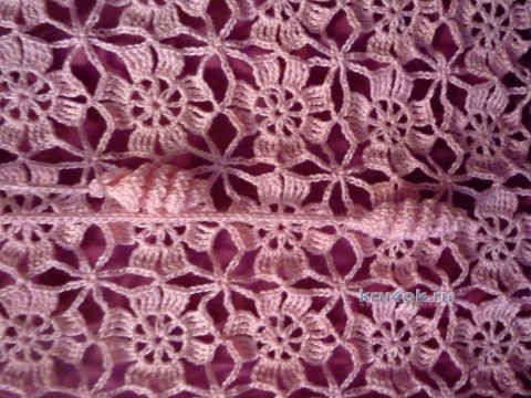 Платье крючком - работа Татьяны вязание и схемы вязания