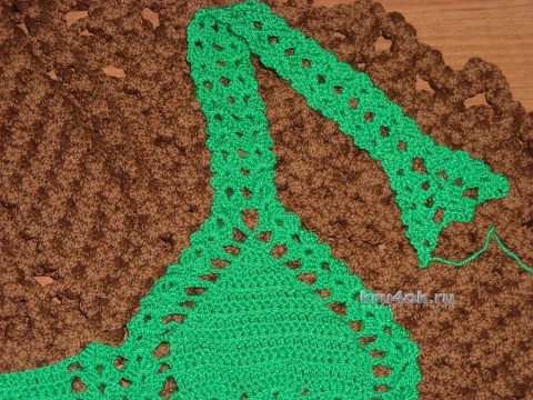 Купальник для девочки крючком - работа Ирины вязание и схемы вязания