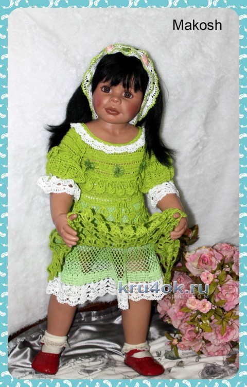 Платье для девочки - работа Ирины Кангаш вязание и схемы вязания