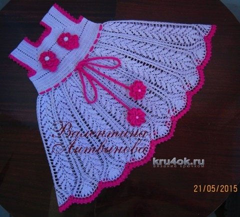 Платье - трансформер и шляпка для девочки вязание и схемы вязания