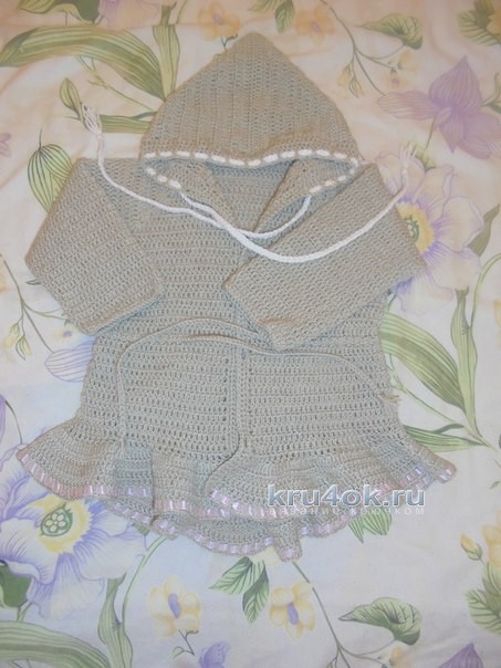 Пальто для девочки - работа Натальи Трусовой вязание и схемы вязания