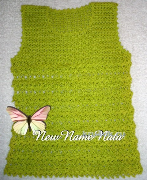 Туника для девочки - работа NewNameNata вязание и схемы вязания
