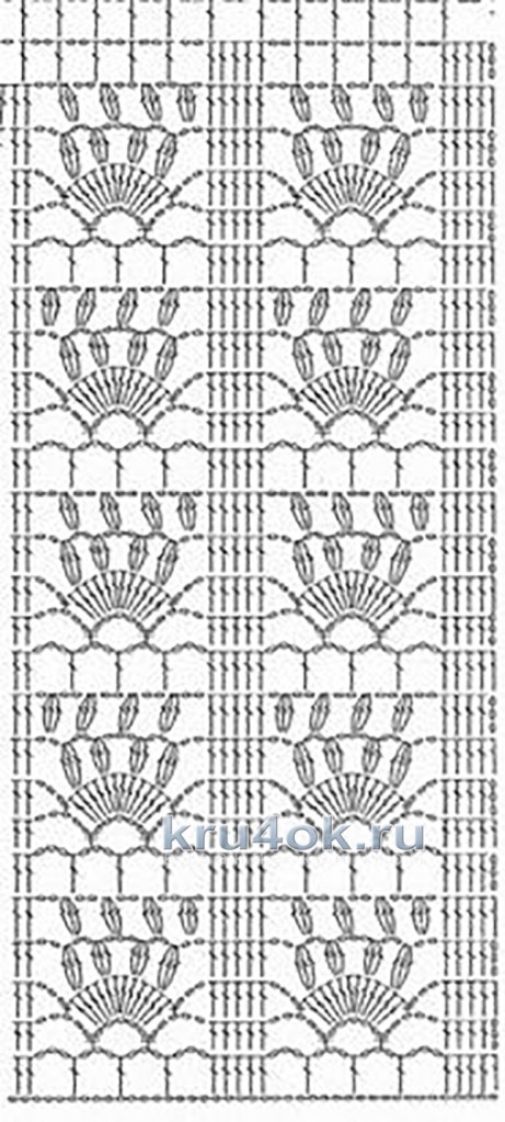 Ажурная туника - работа Ирины вязание и схемы вязания