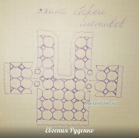 Ажурный жакет Лето, работа Евгении Руденко вязание и схемы вязания