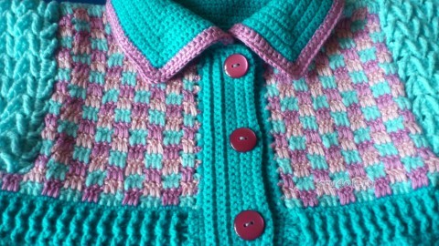Вязаное крючком пальто для девочки. Работа Елены Аферовой вязание и схемы вязания