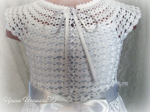 Платье Снежинка. Работа Ирины Игошиной вязание и схемы вязания