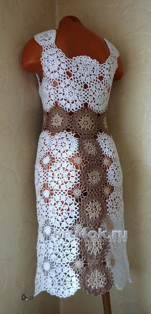 Авторское платье Милена. Работа Олеси Петровой вязание и схемы вязания