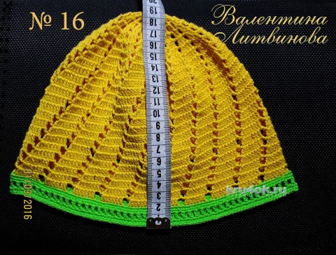 Мастер-класс Валентины Литвиновой по вязанию крючком детской шапочки–панамочки вязание и схемы вязания