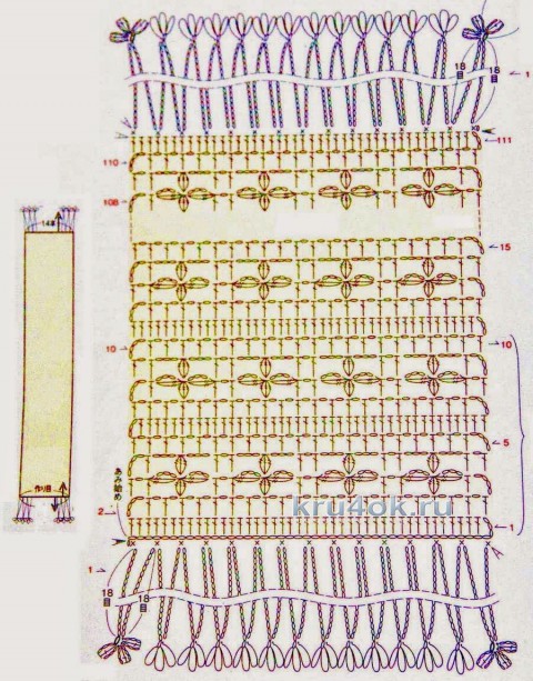 ажурная схема вязания 