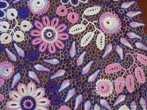 Платье Виолетт. Работа Елены Павленко вязание и схемы вязания
