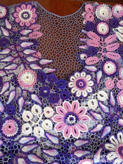 Платье Виолетт. Работа Елены Павленко вязание и схемы вязания