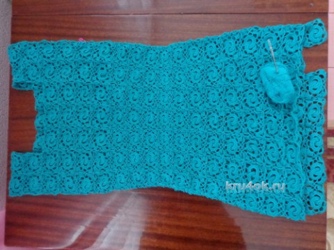 Вязаное женское платье. Работа Надежды Лавровой вязание и схемы вязания