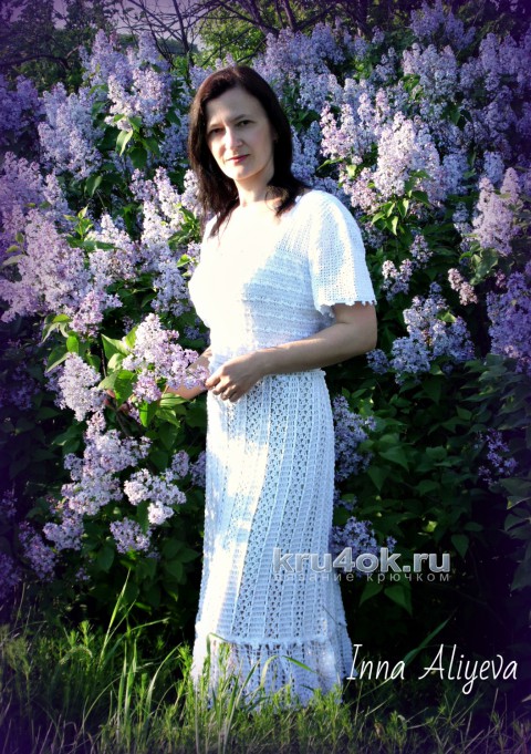 Вязаное платье Антония. Работа Inna Aliyeva вязание и схемы вязания