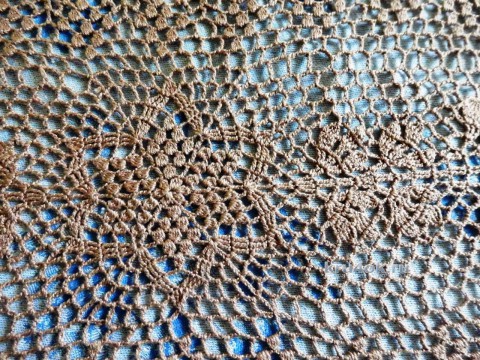 Овальная салфетка. Работа Елены Мерцаловой вязание и схемы вязания