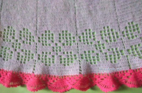 Платье для девочки крючком. Работа Ирины вязание и схемы вязания