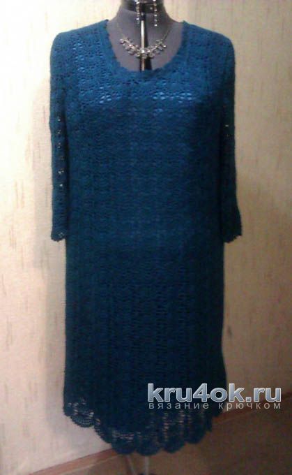 Платье Морская волна. Работа TatVen вязание и схемы вязания