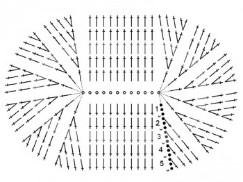 Ажурные пинетки крючком схемы