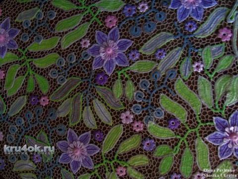 Блуза крючком Летняя пастель. Работа Елены Павленко вязание и схемы вязания