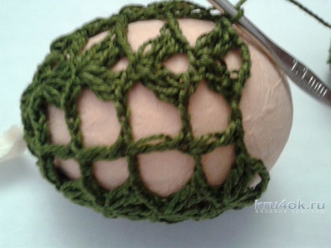 Пасхальное яйцо (клубника). Мастер - класс! вязание и схемы вязания