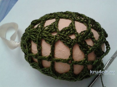 Пасхальное яйцо (клубника). Мастер - класс! вязание и схемы вязания