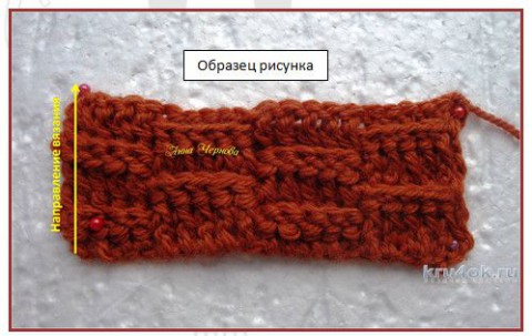 Шапочка, связанная крючком. Работа Анны Черновой вязание и схемы вязания